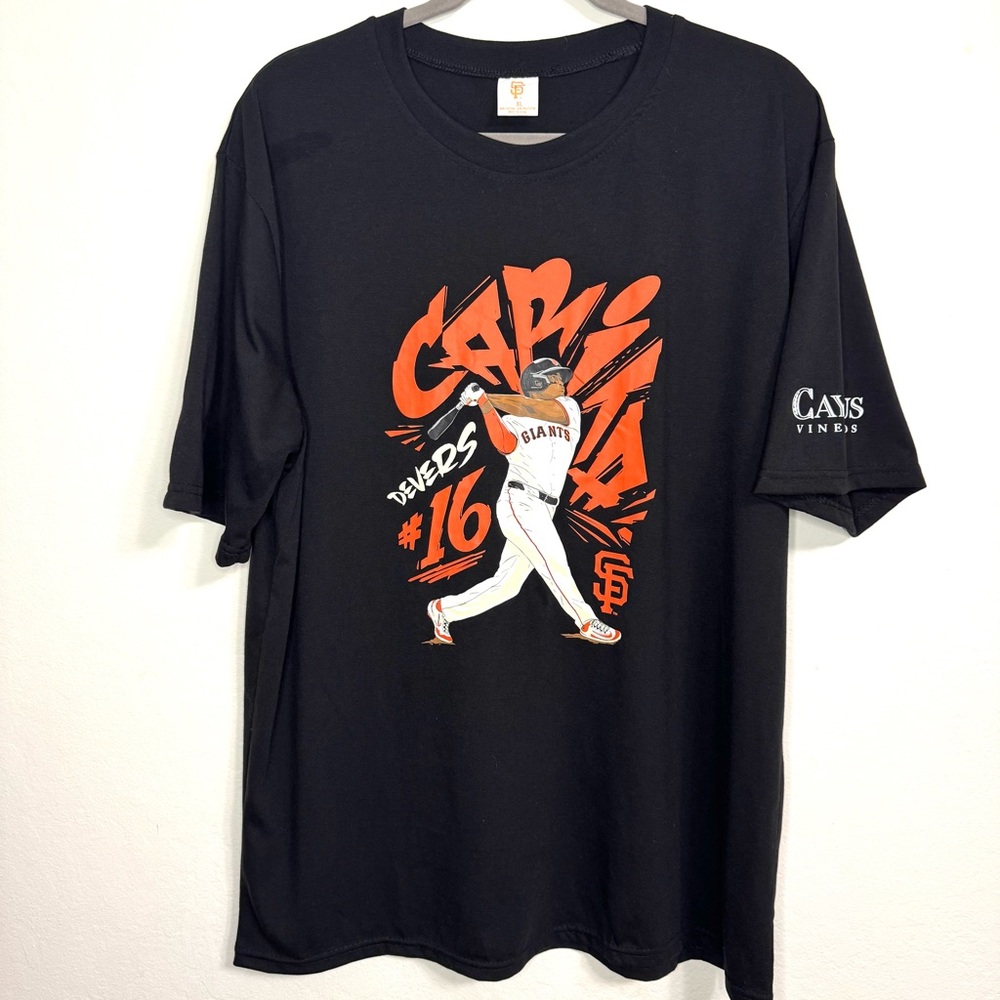 XL San Francisco SF Giants 9/27/25 Rafael Devers T-Shirt Carita #16 XL